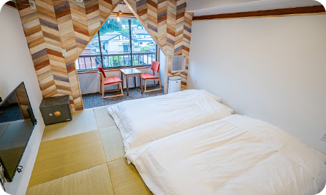 檜の内湯付き 和室ベッドルーム「富士」